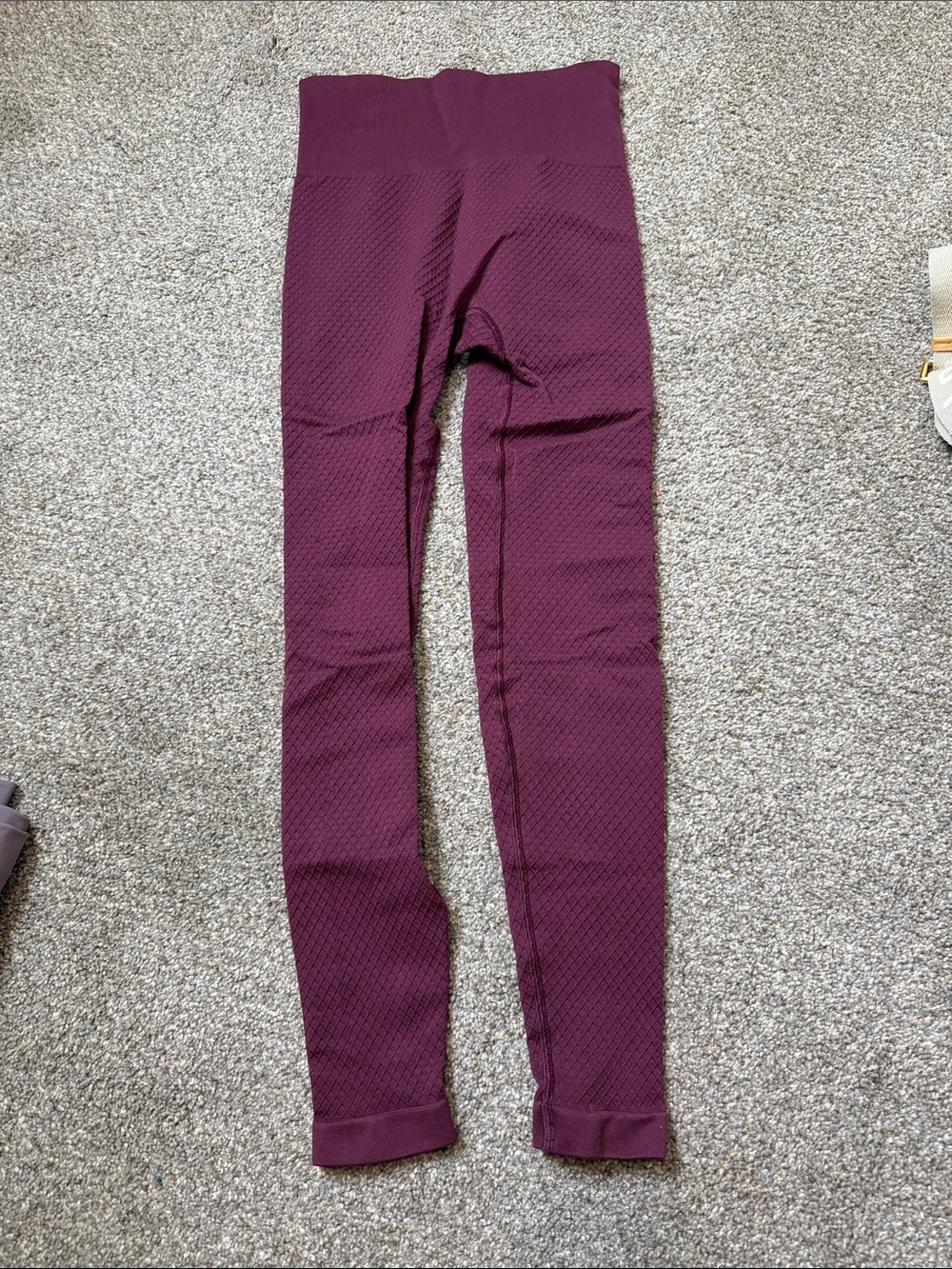 Women’s vitality' Textured High-Waist Leggings in Plum